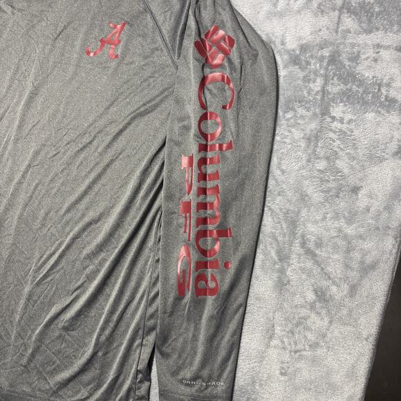 Columbia PFG Alabama Crimson Tide tshirt long sleeve tee Omni Shade Large - Picture 2 of 8